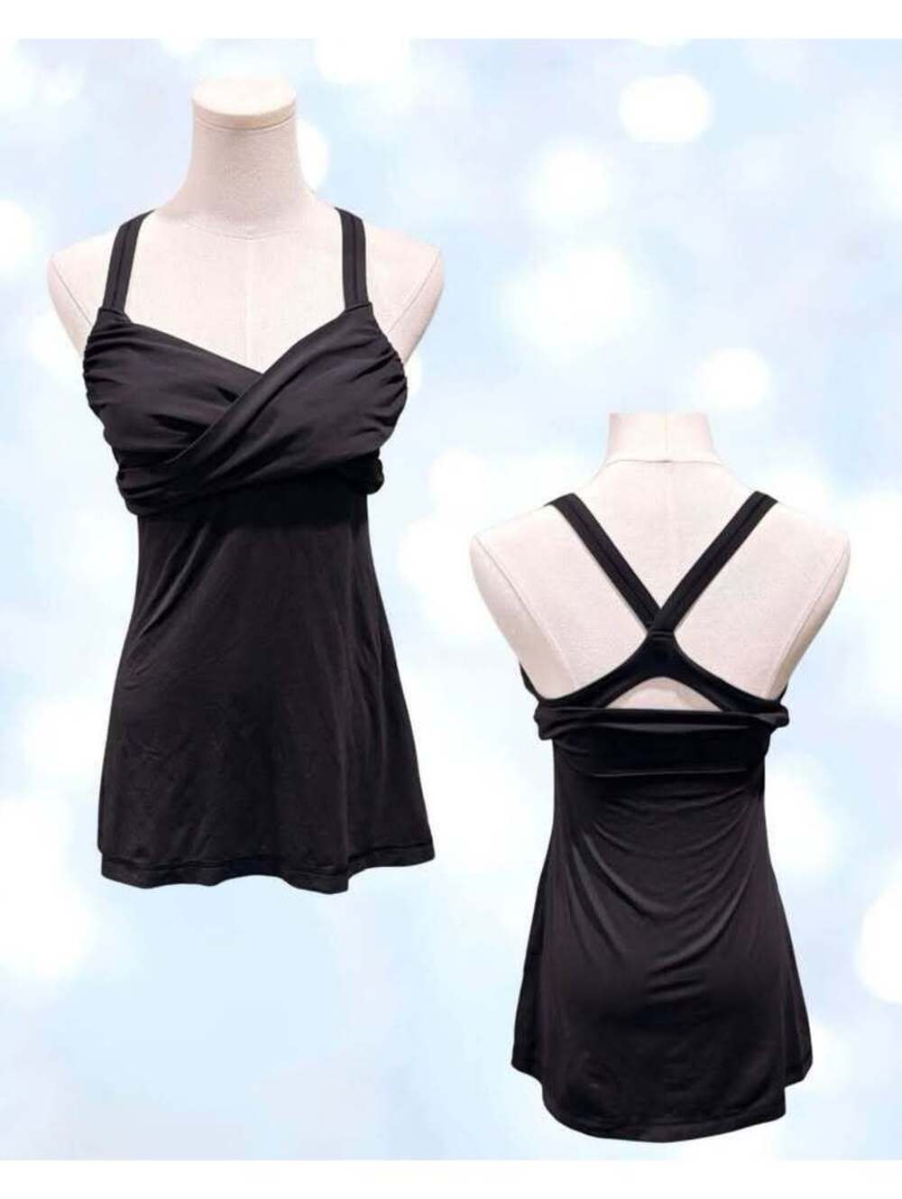 Lululemon Women's size 6 Black Wrap It Up Activewear Tank Top